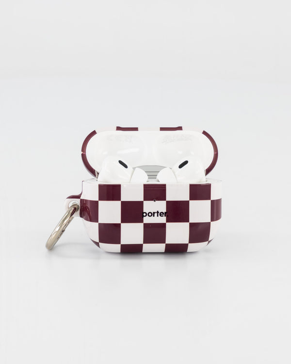 Airpods Pro - Choc & White Check