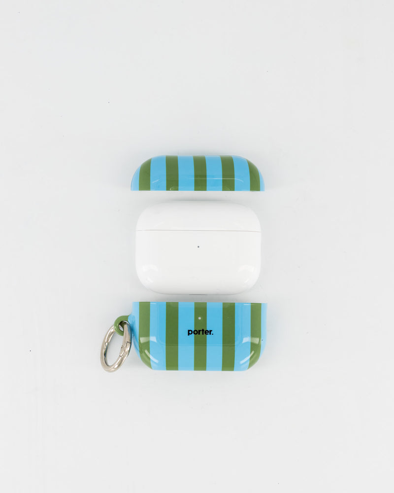 Airpods Pro - Blue & Green Stripe