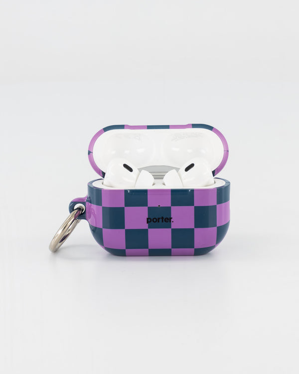 Airpods Pro - Purple & Green Check