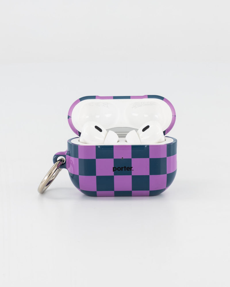 Airpods Pro - Purple & Green Check