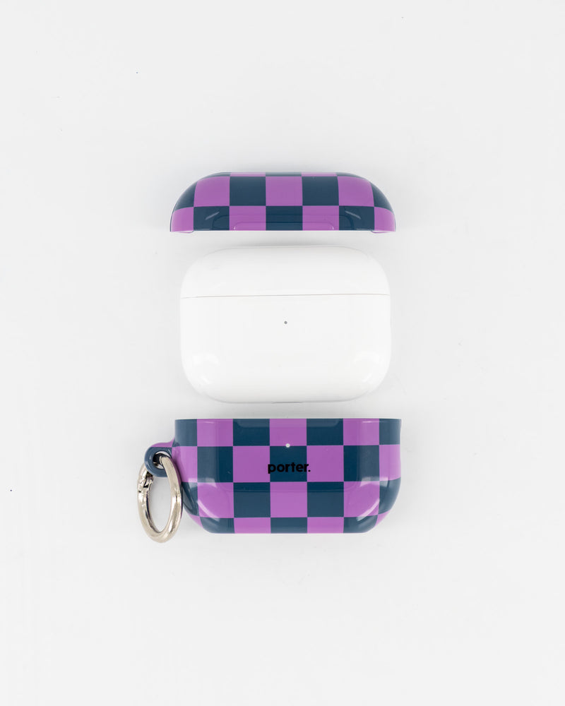 Airpods Pro - Purple & Green Check