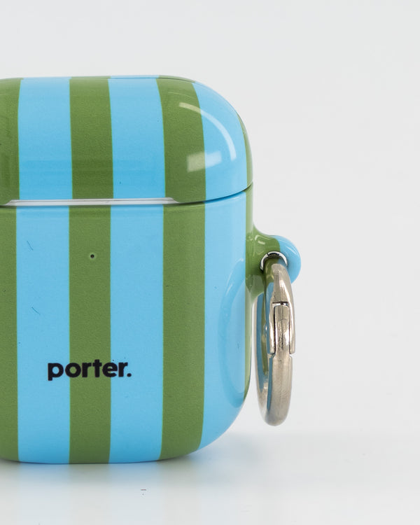 Airpods 1/2 - Blue & Green Stripe