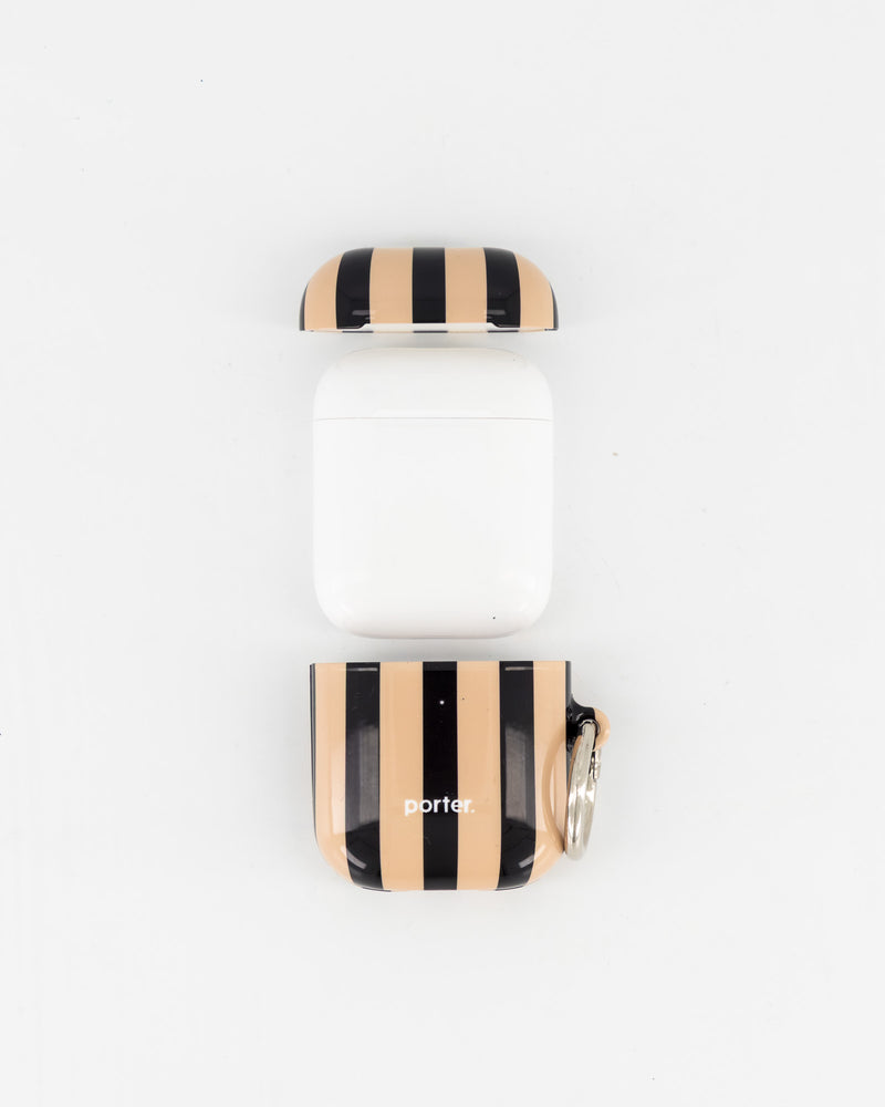 Airpods 1/2 - Black & Stone Stripe