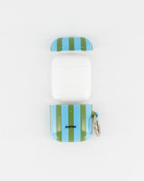 Airpods 1/2 - Blue & Green Stripe