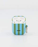 Airpods 1/2 - Blue & Green Stripe