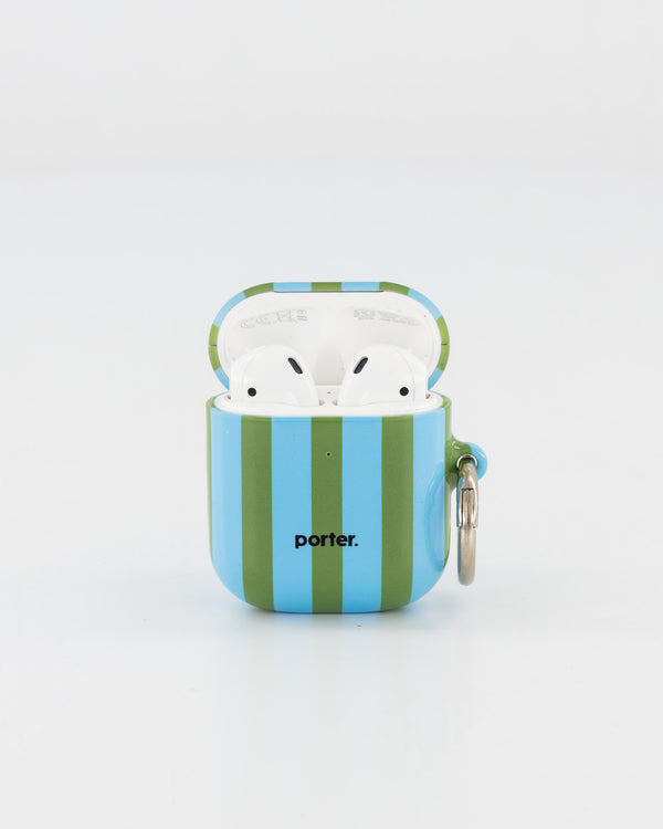 Airpods 1/2 - Blue & Green Stripe
