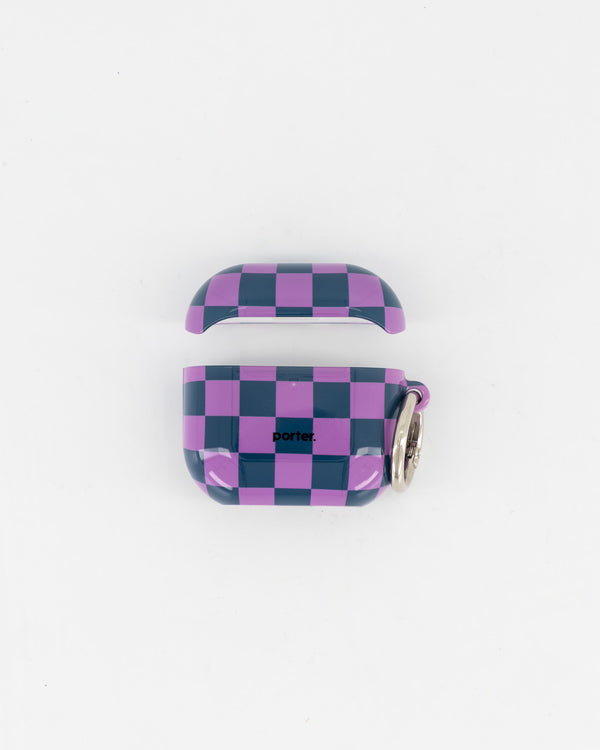 Airpods 4 - Purple & Green Check