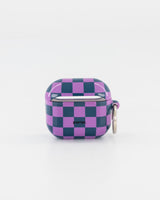 Airpods 4 - Purple & Green Check