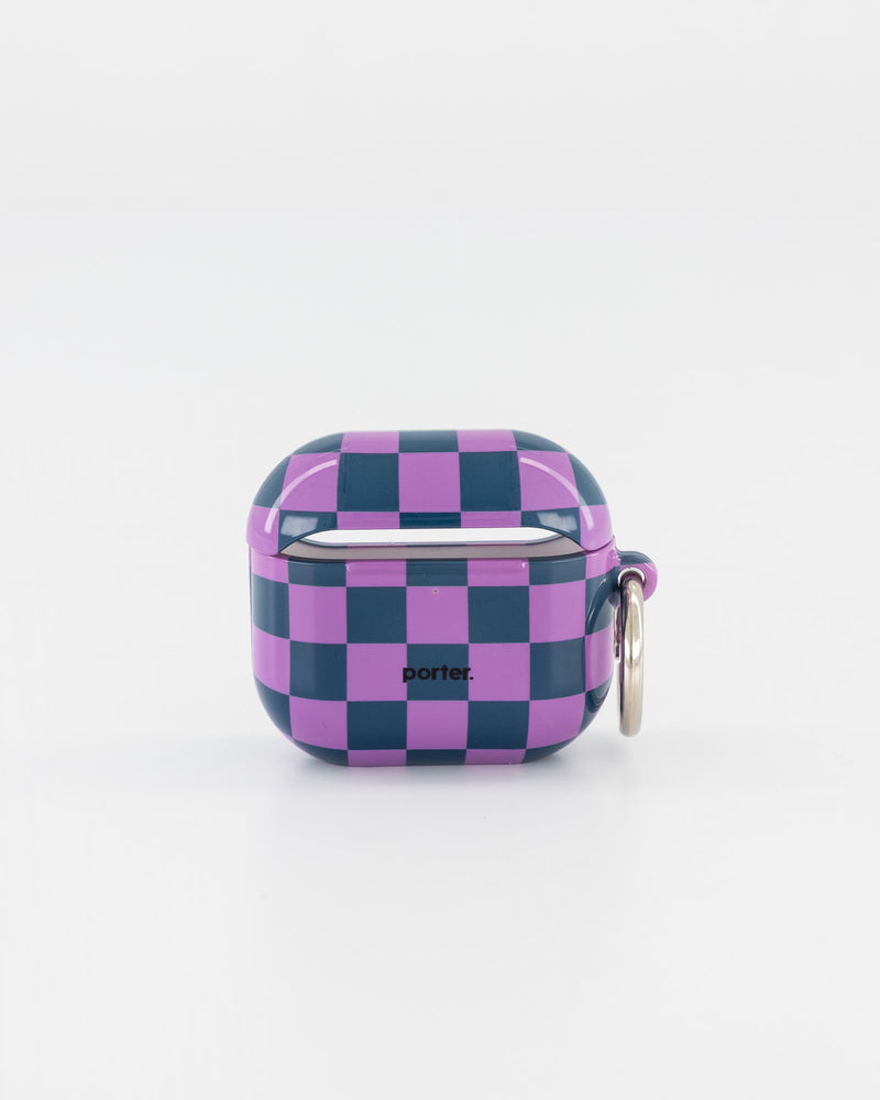 Airpods 4 - Purple & Green Check