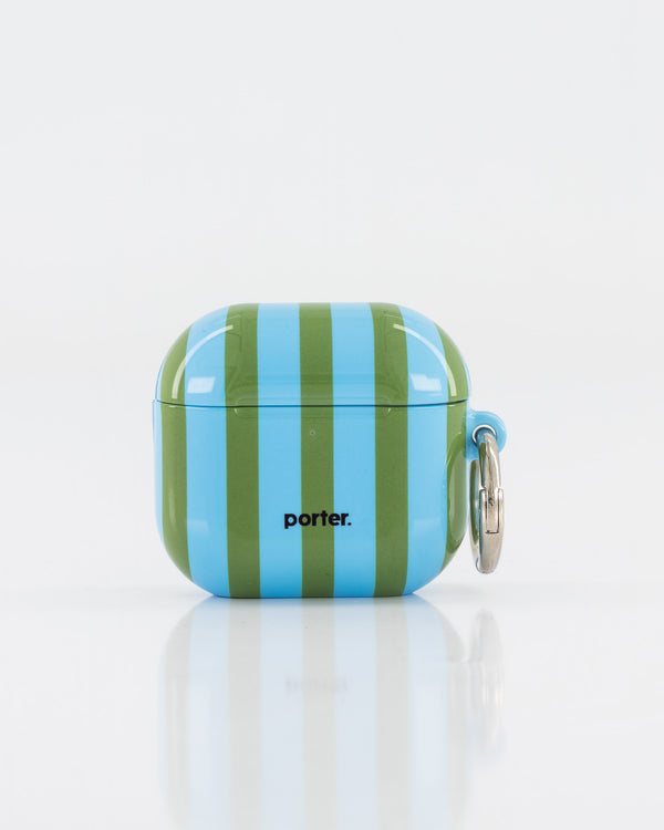 Airpods 4 - Blue & Green Stripe