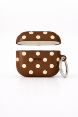 Airpods 3 - Brown & Butter Yellow Polka Dot