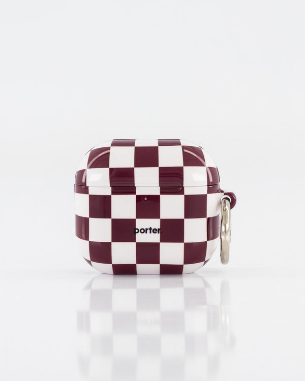 Airpods 4 - Choc & White Check