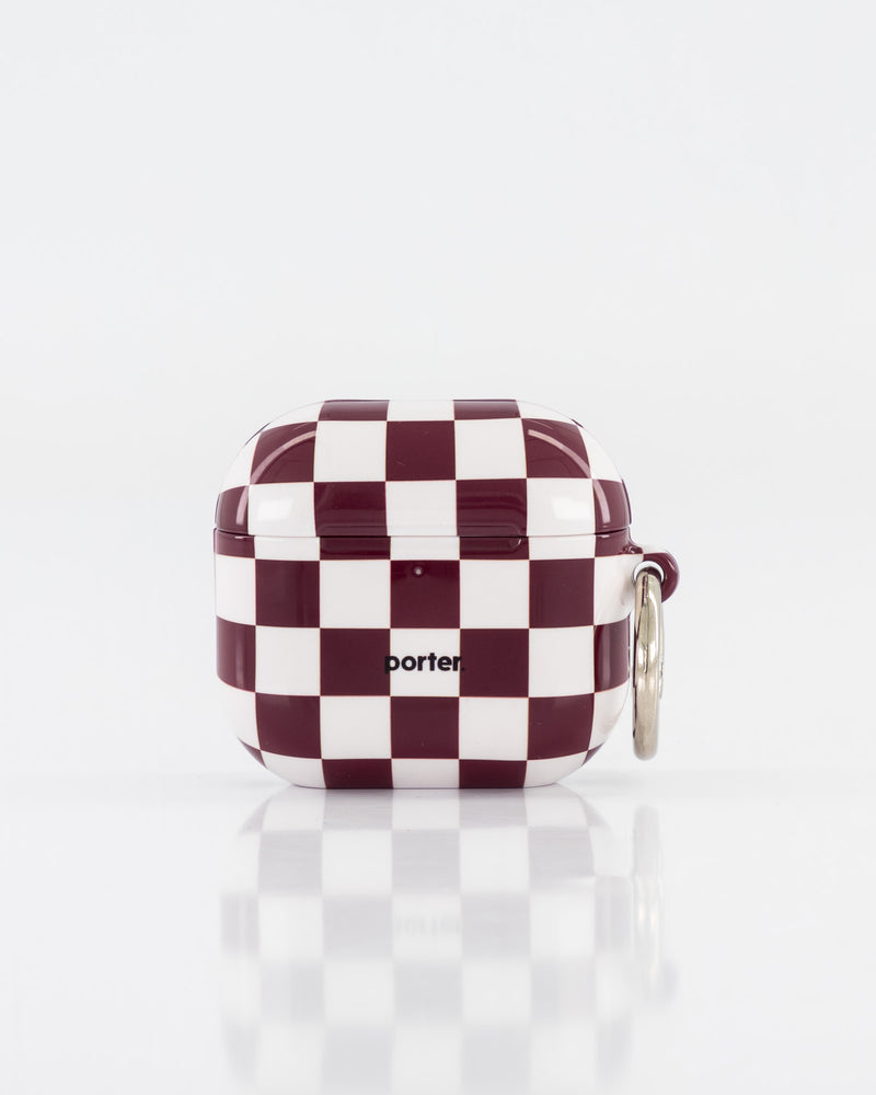 Airpods 4 - Choc & White Check