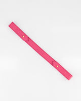 Short Leather Strap in Cerise Pink