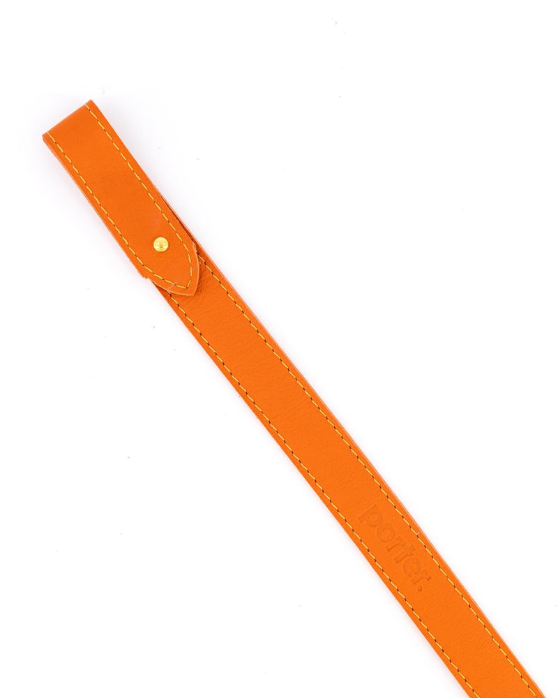 Short Leather Strap in Orange