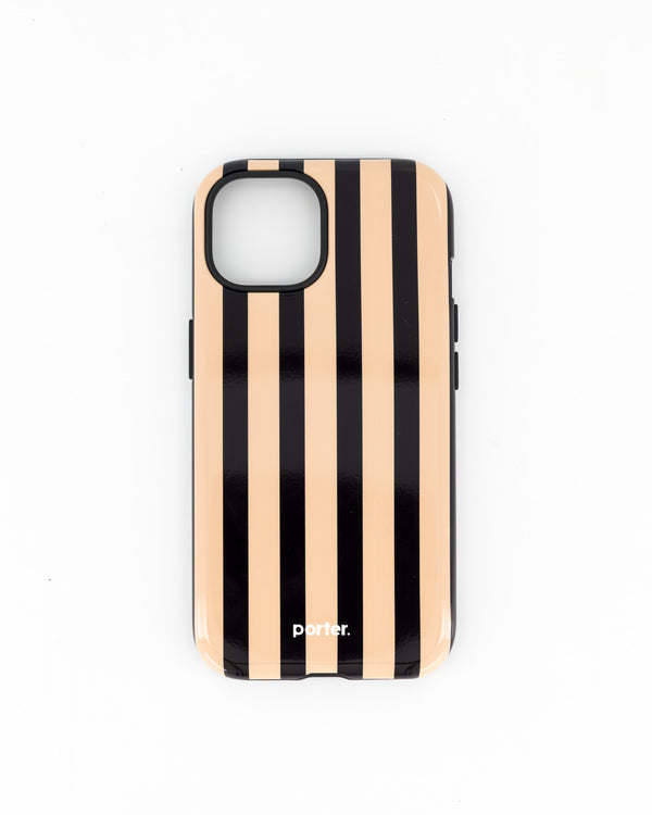 iPhone 15- Black & Stone Stripe