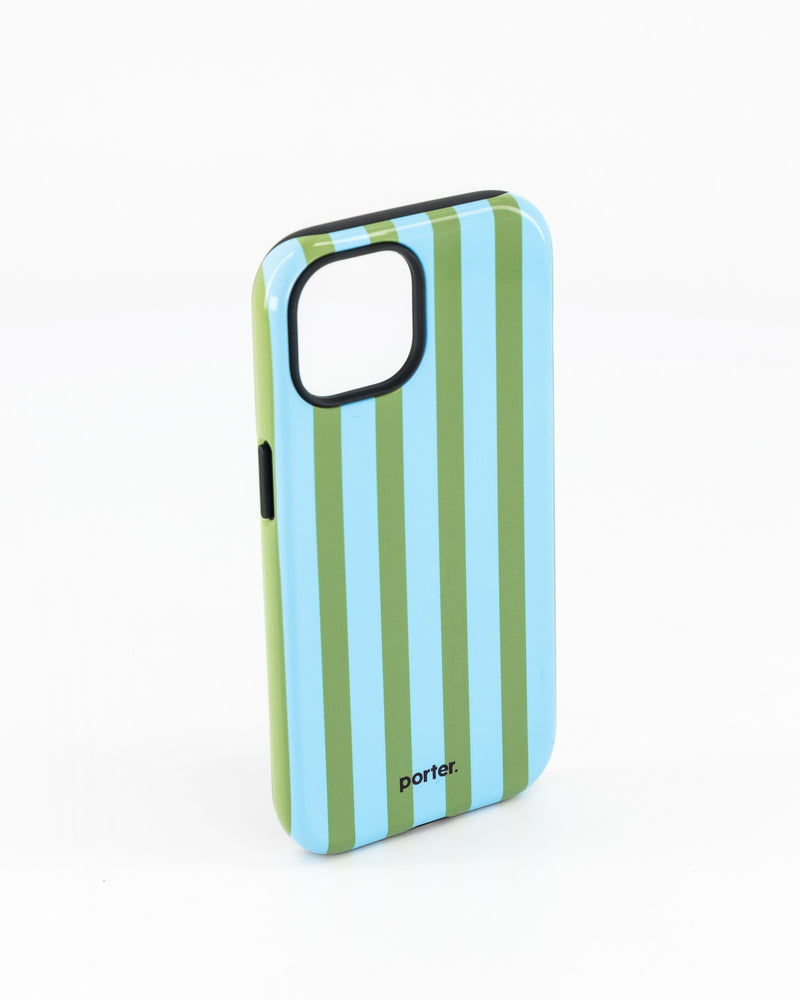 iPhone 15- Green & Blue Stripe