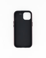 iPhone 15- Burgundy & White Stripe
