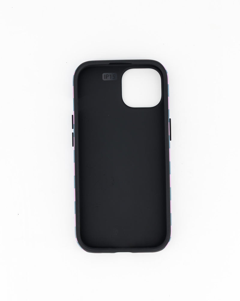 iPhone 15 - Purple & Green Check