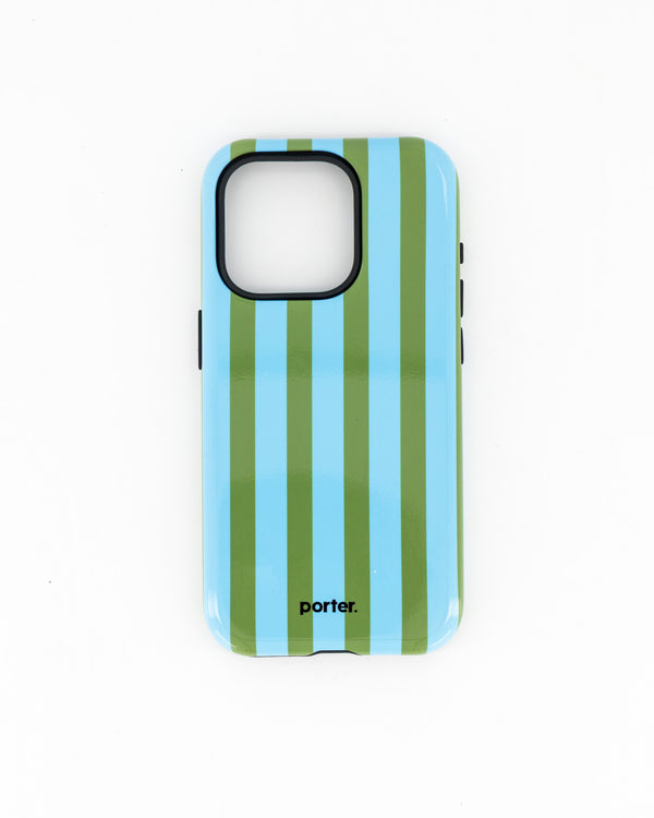 iPhone 15 Pro- Blue & Green Stripe