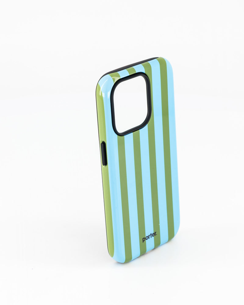 iPhone 15 Pro- Blue & Green Stripe