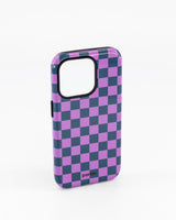 iPhone 15 Pro - Purple & Green Check
