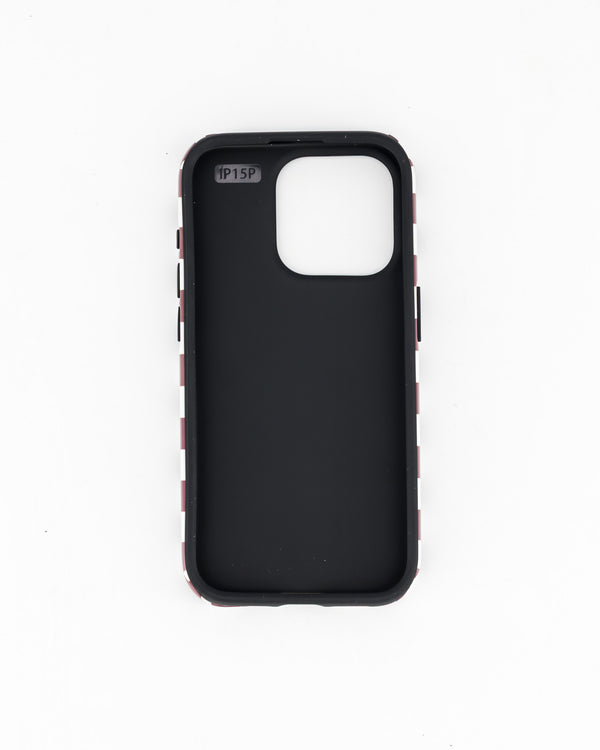 iPhone 15 Pro- Choc & White Check