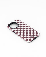 iPhone 15 Pro- Choc & White Check