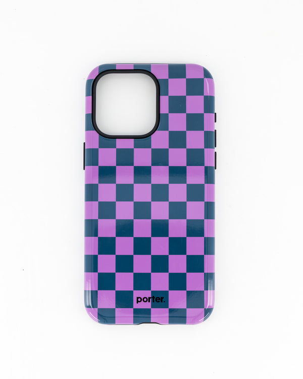 iPhone 15 Pro Max - Purple & Green Check