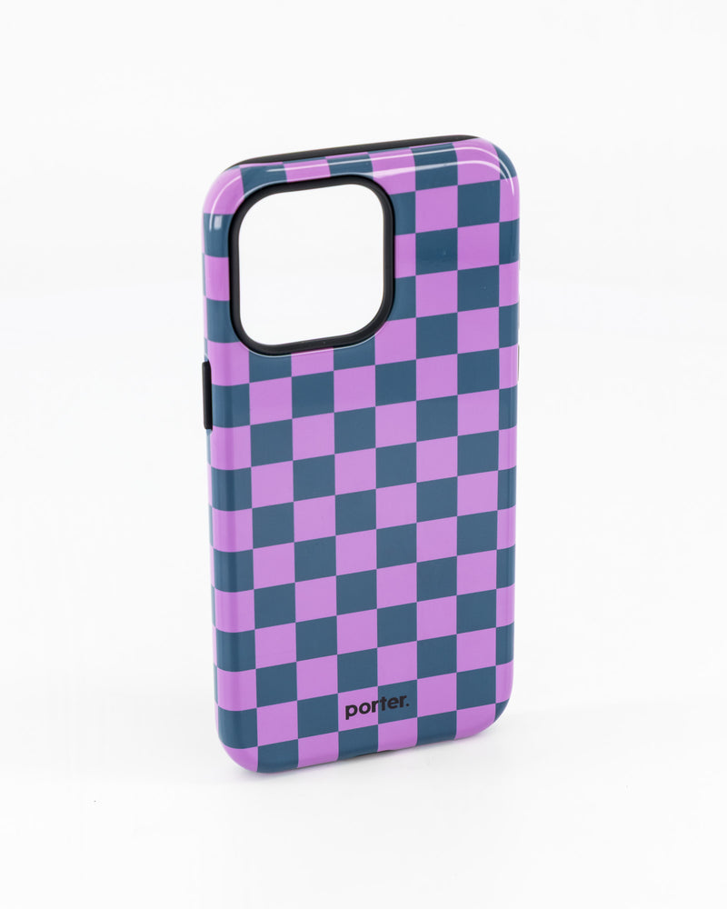 iPhone 15 Pro Max - Purple & Green Check