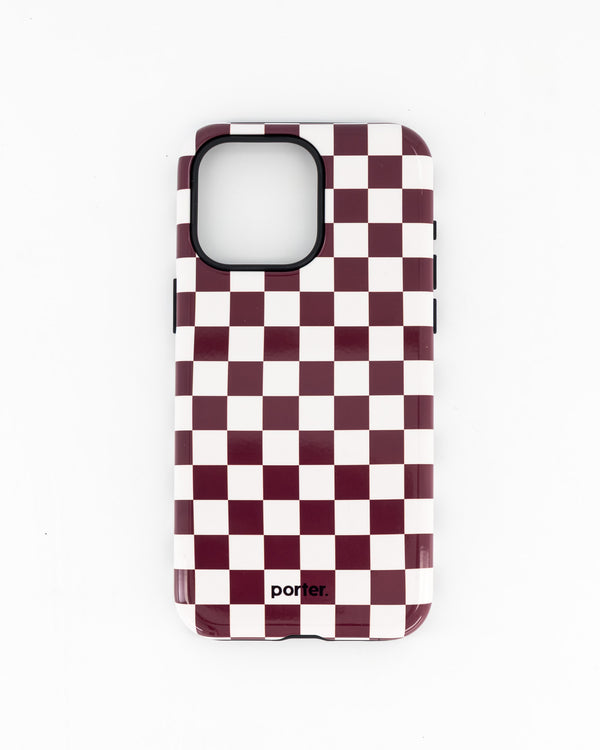 iPhone 15 Pro Max- Choc & White Check