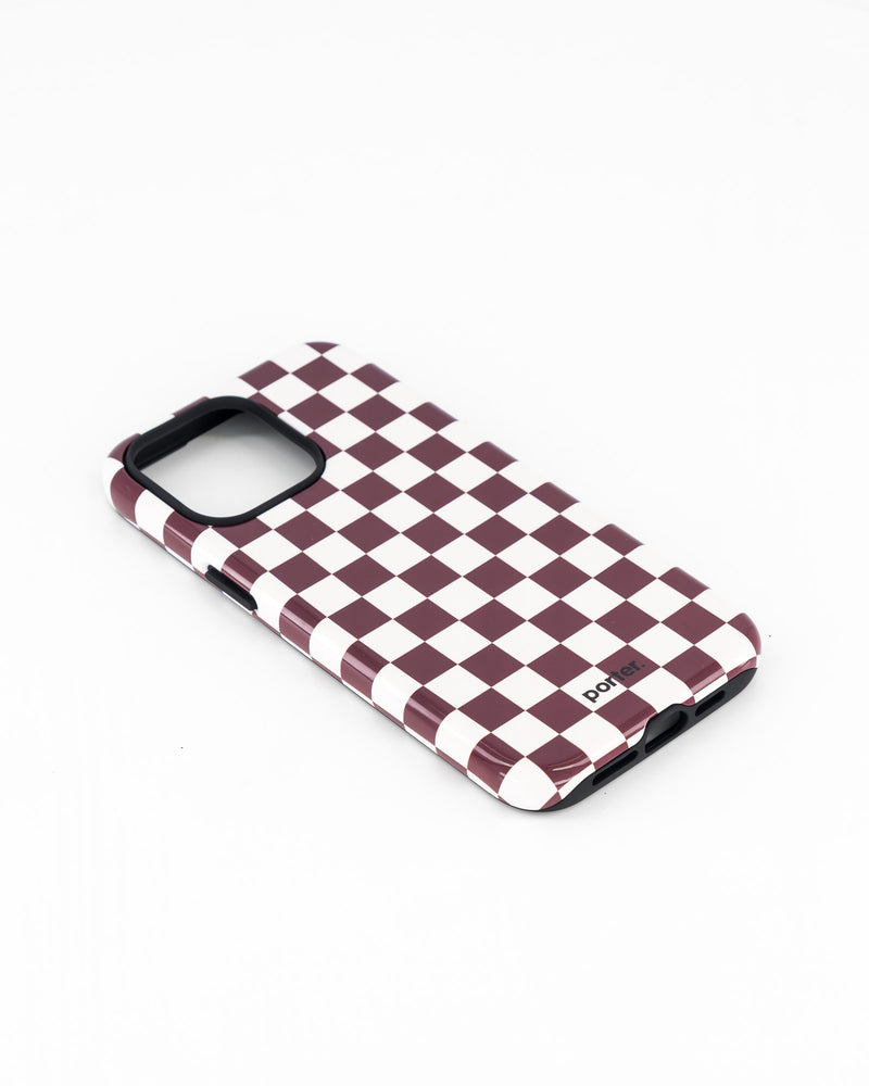 iPhone 15 Pro Max- Choc & White Check