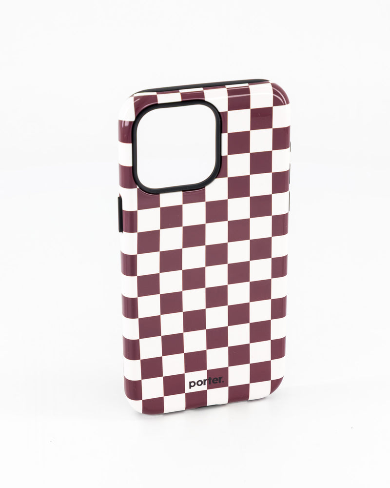 iPhone 15 Pro Max- Choc & White Check