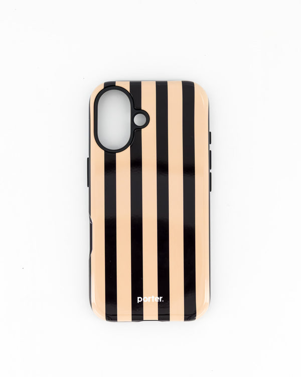 iPhone 16- Black & Stone Stripe