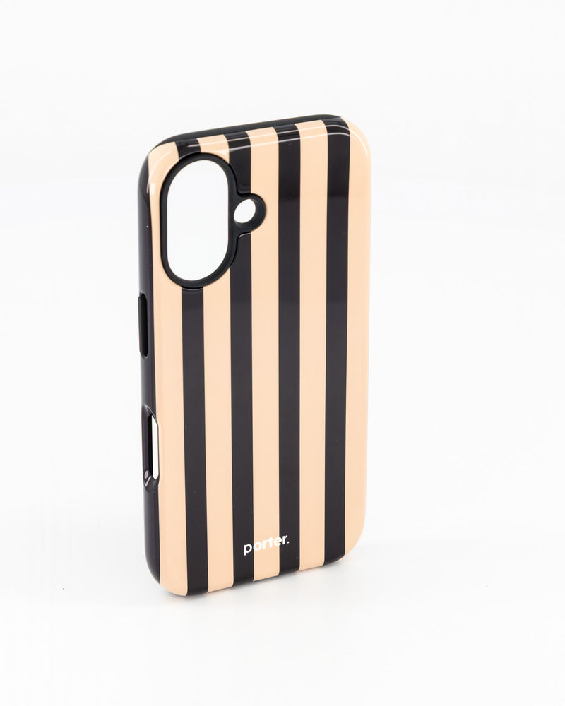 iPhone 16- Black & Stone Stripe