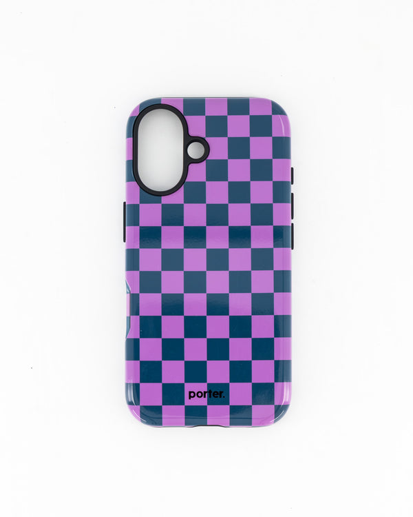 iPhone 16- Purple & Green Check