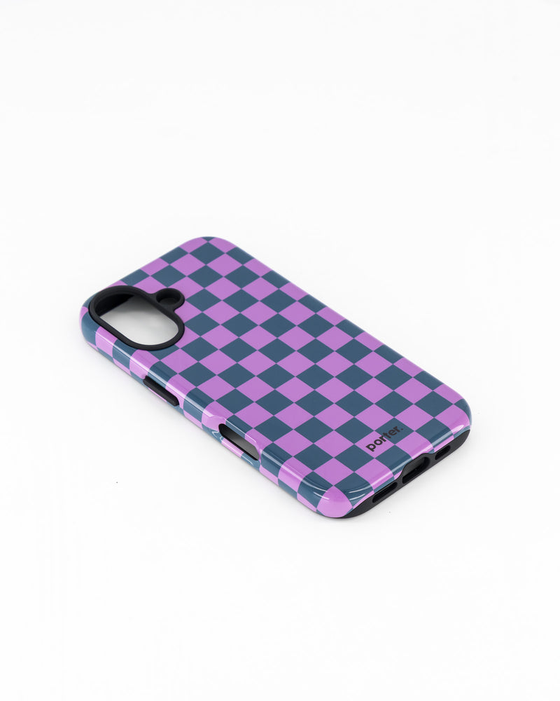 iPhone 16- Purple & Green Check