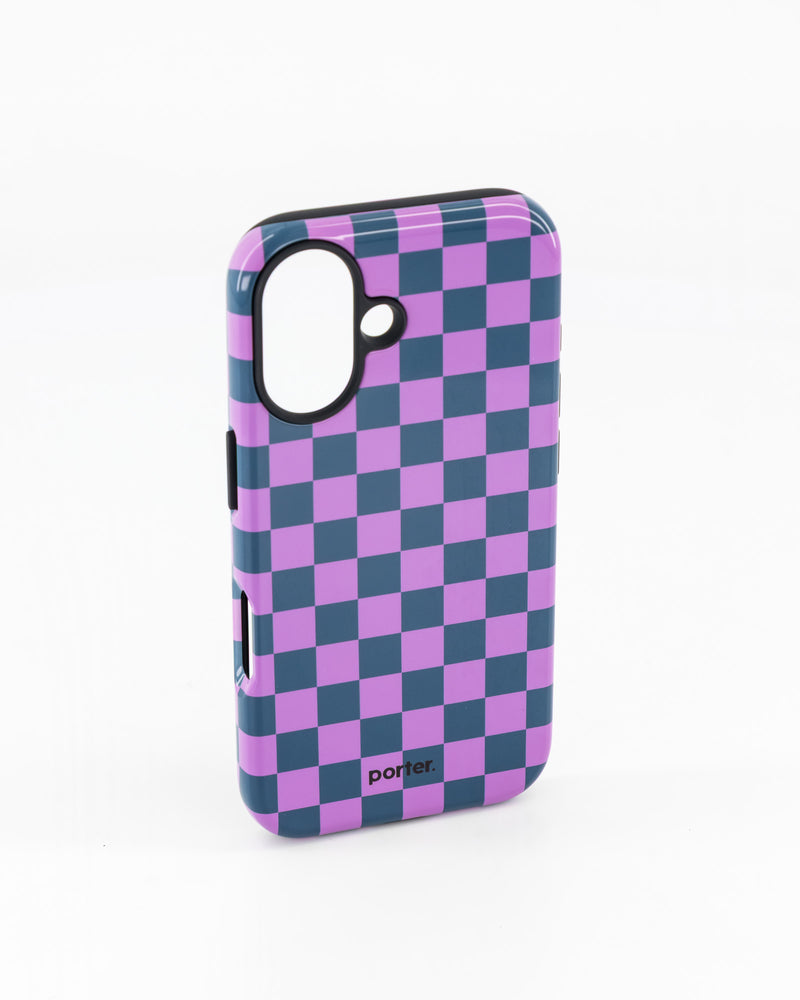 iPhone 16- Purple & Green Check