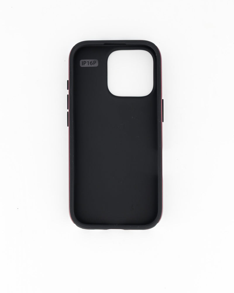 iPhone 16 Pro-Burgundy & White Stripe