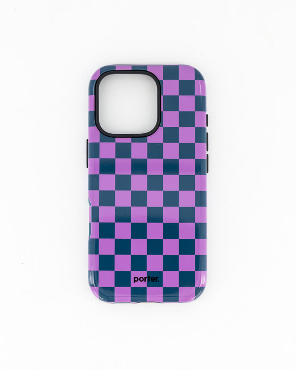 iPhone 16 Pro- Purple & Green Check