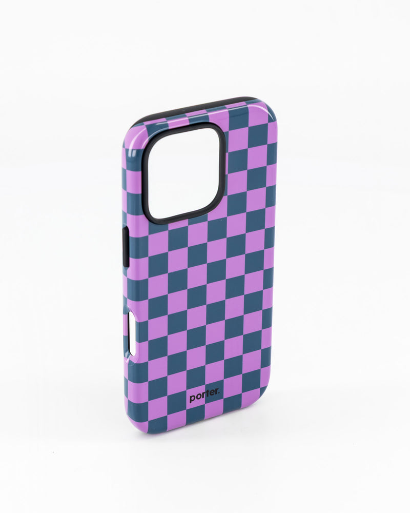 iPhone 16 Pro- Purple & Green Check