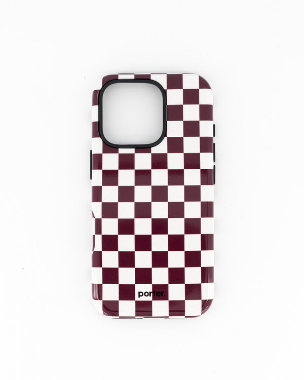 iPhone 16 Pro- Choc & White Check