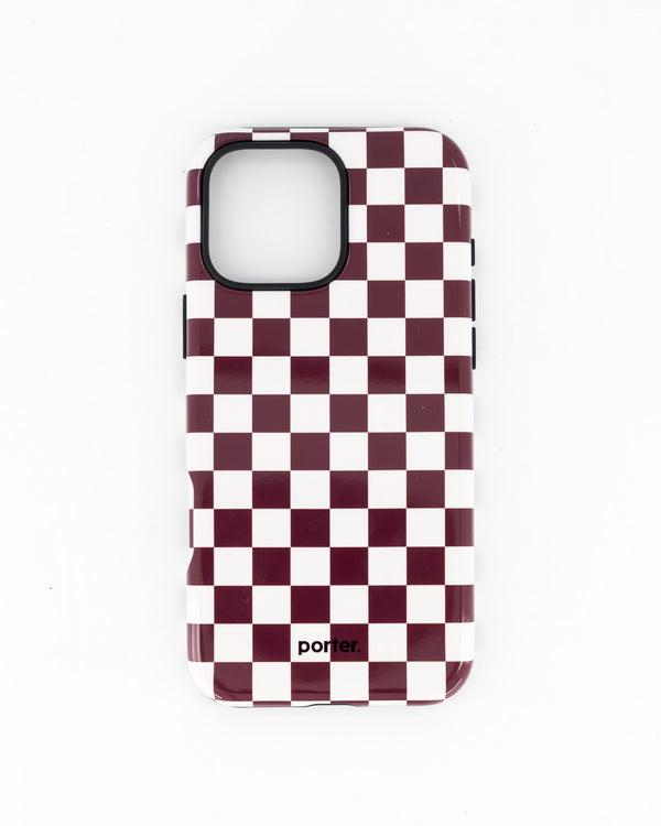iPhone 16 Pro Max- Choc & White Check