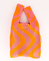 Orange & Pink Swirl Shopper