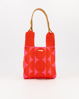 Red & Pink Abstract Dot Mini Shopper