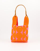 Orange & Pink Abstract Dot Mini Shopper