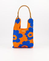 Blue & Orange Floral Mini Shopper