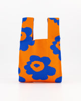 Blue & Orange Floral Mini Shopper