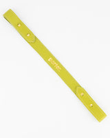 Short Leather Strap in Lime with Gold Embossing