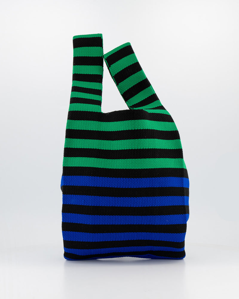 PRE-ORDER Green/Blue Striped Maxi Shopper